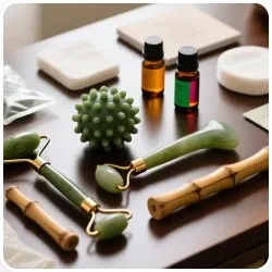 Massage tools and oils